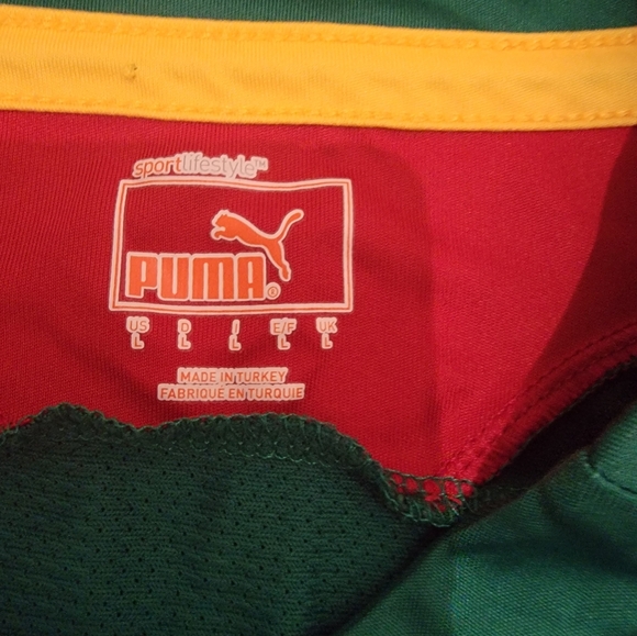 Vintage Puma Samuel Eto’o #9 Cameroon Home Soccer Football Jersey Size L - Picture 9 of 10